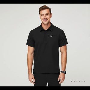 Figs: Lima Scrub Top (Black)